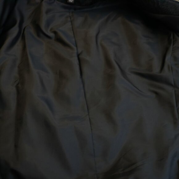 Nine West Black Floral Embroidered Jacquard Cape Collar‎ Silk Cotton Blazer 14 - Picture 9 of 10